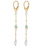 Orecchini Ishwara Donna in Argento Acquamarina 925 Ct ORFF1/AQ - ORFF1/AQ